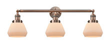 Innovations Lighting 205-AC-G171 - Fulton - 3 Light - 30 inch - Antique Copper - Bath Vanity Light