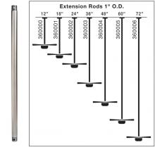  360005OBB - Fan Down Rod 60 Inch