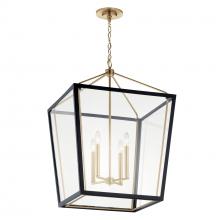  52620CPZBK - Foyer Pendant 4Lt