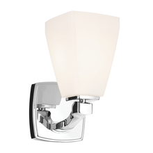  55214CH - Marant 9.5" 1-Light Wall Sconce with Opal Glass in Chrome