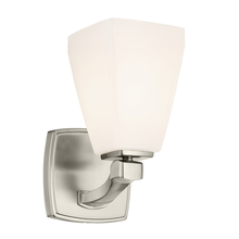  55214NI - Marant 9.5" 1-Light Wall Sconce with Opal Glass in Brushed Nickel