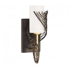  240K01RMBFG - Flow 1-Lt Right Sconce - Matte Black/French Gold