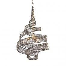  240P03MBFG - Flow 3-Lt Twist Pendant - Matte Black/French Gold