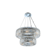  11776-010-FR001 - Rondelle (12 + 18) Inch 2 Tier Pendant