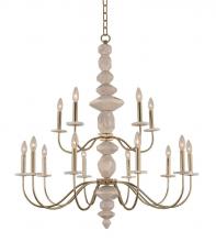  304852CG - Carrara (10+5) Light 2 Tier Chandelier