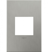  AWC1G2BS4 - adorne® Brushed Stainless Steel One-Gang Screwless Wall Plate