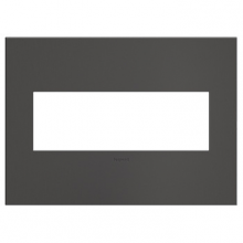  AWC3GBBN4 - adorne® Brushed Black Nickel Three-Gang Screwless Wall Plate