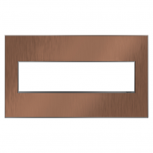  AWM4GCU4 - adorne® Copper Four-Gang Screwless Wall Plate