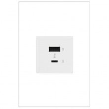  ARUSB2AC6W4 - adorne® Ultra-Fast USB Type-A/C Outlet Module, White