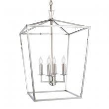  1081-PN-NG - Cage Pendant Light - Polished Nickel