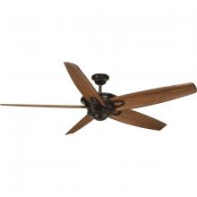  P2560-20 - Caleb Collection 68-Inch 5-Blade Antique Bronze AC Motor Transitional Ceiling Fan