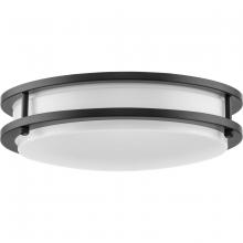  P350274-31M-CS - Abide Collection 5-CCT Integrated LED Matte Black Contemporary 10.24" Small Flush Mount Light