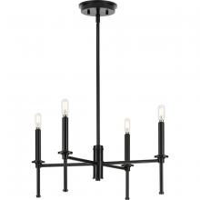  P400293-31M - Elara Collection Four-Light New Traditional Matte Black Chandelier Light