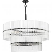  P400390-31M - Seville Collection Nine-Light Matte Black Contemporary Chandelier