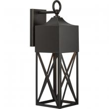  P560317-020 - Birkdale Collection One-Light Modern Farmhouse Antique Bronze Outdoor Wall Lantern