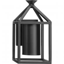  P560333-31M - Stallworth Collection One-Light Matte Black Contemporary Outdoor Medium Wall Lantern