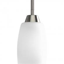  P5108-09 - Wisten Collection One-Light Brushed Nickel Etched Glass Modern Mini-Pendant Light