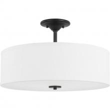  P350167-143 - Inspire Collection Graphite Three-Light 18" Semi-Flush Mount