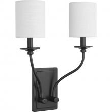  P710019-031 - Bonita Collection Black Two-Light Wall Sconce