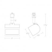  H-3020W-CS-WT - Ocularc 3020W - 5CCT Wall Wash Track Luminaire