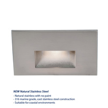  WL-LED100F-BL-SS - LEDme® Horizontal Step and Wall Light