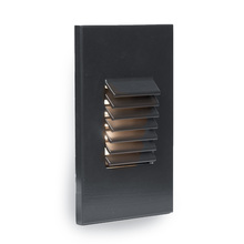  WL-LED220F-C-BK - LED Vertical Louvered Step and Wall Light