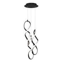 WAC US PD-47805R-BK - Interlace Chandelier Light