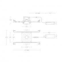 WAC US R3BRDN-SWD-WT - Ocular 3.0 Dim-to-Warm Round Downlight Trim and Remodel Housing with New Construction Frame-In Kit