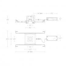  R2BSD-FCS-WT - Ocular 2.0 5CCT Square Downlight Trim and Remodel Housing with New Construction Frame-In Kit and D