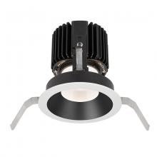  R4RD1T-N927-BKWT - Volta Round Shallow Regressed Trim with LED Light Engine