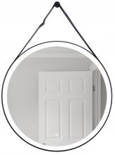  MIR105-FB - 30” Round LED Mirror, dimmer, defogger, removable decorative strap & hardware, 3000K