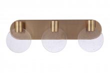  15122SB-LED - Glisten 3 Light LED Vanity in Satin Brass