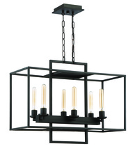  41526-ABZ - 6 Light Linear Chandelier