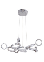  47191-CH-LED - 11 Ring LED Adjustable Pendant