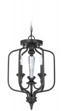  26723-MBS - Boulevard 3 Light Convertible Semi Flush/Pendant in Mocha Bronze/Silver Accents