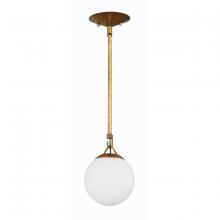  50791-PAB - Orion 1 Light Mini Pendant in Patina Aged Brass