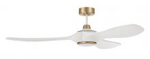  EVY60WSB3 - 60" Envy in White/Satin Brass w/ White Blades