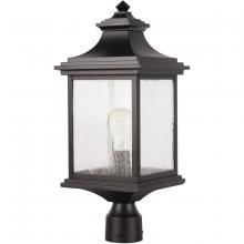  Z3215-MN - Gentry 1 Light Outdoor Post Mount in Midnight