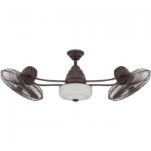  BW248AG6 - 48" Bellows II Indoor/Outdoor (Damp) in Aged Bronze Textured w/ Aged Bronze Blades