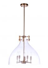  55895-SB - Chardonnay 5 Light Pendant in Satin Brass