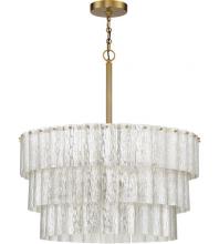  48696-SB - Museo 9 Light Pendant in Satin Brass