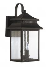  ZA3124-TB - Crossbend 3 Light Large Outdoor Wall Lantern in Textured Black