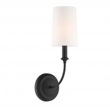  2241-BF - Libby Langdon Sylvan 1 Light Black Forged Sconce