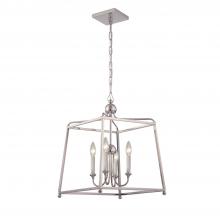  2245-PN_NOSHADE - Libby Langdon Sylvan 4 Light Polished Nickel Mini Chandelier