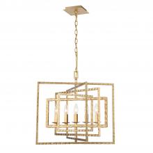  336-GA - Capri 5 Light Antique Gold Chandelier