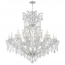  4424-CH-CL-S - Maria Theresa 25 Light Swarovski Strass Crystal Polished Chrome Chandelier