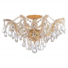  4437-GD-CL-SAQ - Maria Theresa 5 Light Spectra Crystal Gold Semi Flush Mount