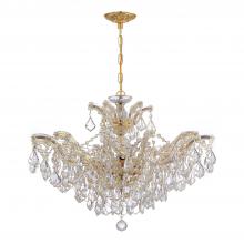  4439-GD-CL-SAQ - Maria Theresa 6 Light Spectra Crystal Gold Chandelier