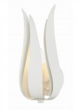  511-MT - Broche 1 Light Matte White Sconce