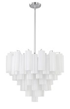  ADD-312-CH-WH - Addis 12 Light Polished Chrome Chandelier